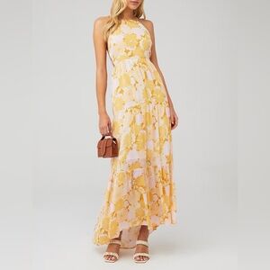 MINKPINK Yellow and Brianna Midi Dress